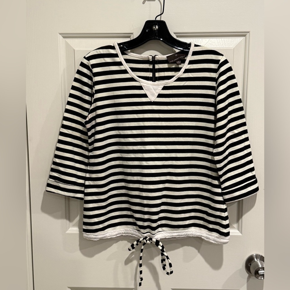 Fenn Wright Manson Black and White Striped Blouse